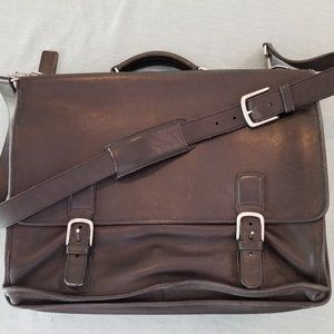 Coach Black Leather Soft Briefcase (mens)